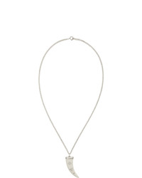 Isabel Marant White And Silver Horn Necklace