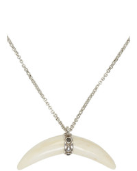 Isabel Marant White Half Moon Necklace
