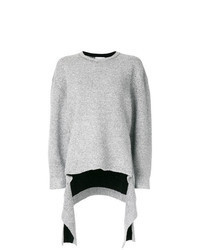 Silver Oversized Sweater