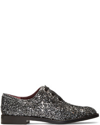 Marc Jacobs Silver Glitter Helena Oxfords