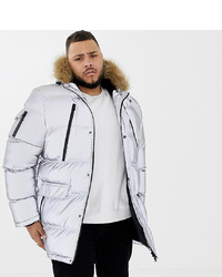 Good For Nothing Parka Coat In Reflective To Asos