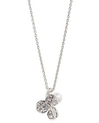 Mikimoto Fortune Leaves Pearl Diamond Pendant Necklace