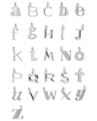 Monica Vinader A Z Alphabet Letter Sterling Silver Pendants N