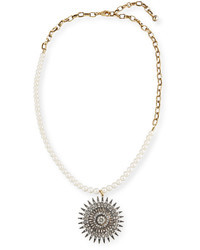 Lulu Frost Beacon Starburst Pendant Necklace W Pearls