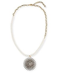 Lulu Frost Beacon Starburst Pendant Necklace W Pearls
