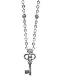 Lagos Beloved Diamond Key Pendant Necklace