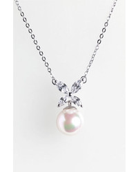 Majorica Butterfly 8mm Pearl Pendant Necklace