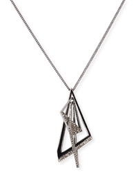 Alexis Bittar Crystal Origami Mobile Pendant Necklace