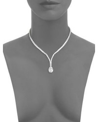 Adriana Orsini Cushion Crystal Pendant Necklace
