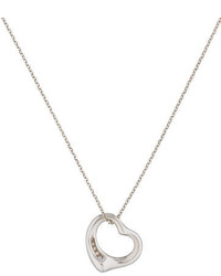 Tiffany & Co. Diamond Open Heart Pendant