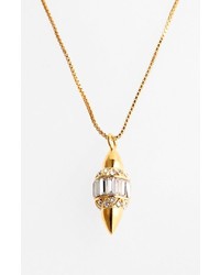 Vince Camuto Diamonds In The Sky Baguette Crystal Pendant Necklace