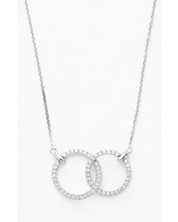 Bony Levy Double Diamond Circle Pendant Necklace