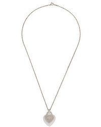 Tiffany & Co. Double Heart Tag Pendant Necklace