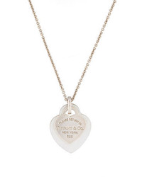 Tiffany & Co. Double Heart Tag Pendant Necklace
