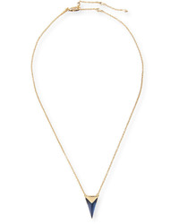 Alexis Bittar Faceted Pyramid Pendant Necklace