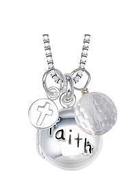 FINE JEWELRY Faith Charm Pendant Sterling Silver