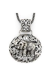 FINE JEWELRY Sterling Silver Bali Elephant Pendant