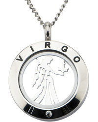 jcpenney Fine Jewelry Virgo Zodiac Cubic Zirconia Stainless Steel Locket Pendant Necklace