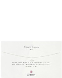 Dogeared Friends Forever Choker Necklace Dragonfly Charm Necklace