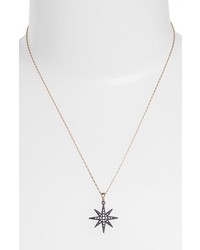 Mizuki Icicles Diamond Star Pendant Necklace