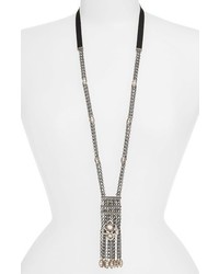 Jenny Packham Long Chain Pendant Necklace