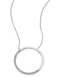 Michael Kors Michl Kors Brilliance Circular Pave Pendant Necklace