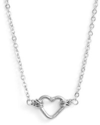 Nashelle Mini Open Heart Pendant Necklace