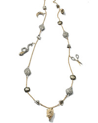 Alexis Bittar Mixed Crystal Charm Necklace 38