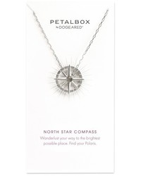 Dogeared Petalbox North Star Compass Pendant Necklace