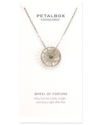 Dogeared Petalbox Wheel Of Fortune Pendant Necklace