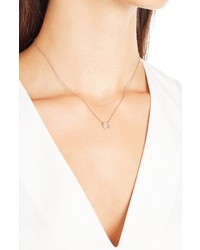 Monica Vinader Riva Diamond Circle Pendant Necklace