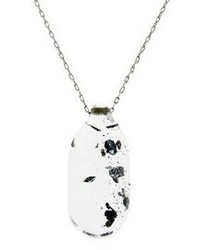 Ten Thousand Things Rock Crystal Bullet Pendant Sterling Silver