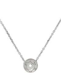 Avgvst Jewelry Silver Sequin Pendant Necklace