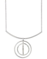 Judith Jack Silver Sparkle Circle Pendant Necklace