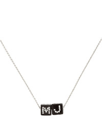 Marc Jacobs Silver The Toy Blocks Pendant Necklace