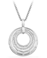 David Yurman Stax Medium Pendant Necklace With Diamonds
