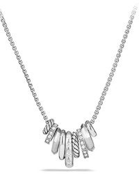 David Yurman Stax Small Multi Pendant Necklace With Diamonds