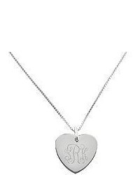 Steel By Design Stainless Steel Engravable Heart Disc Pendant W 18 Chain