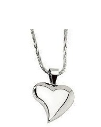 Steel By Design Stainless Steel Heart Pendant With 18 Chain