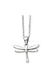 Steel By Design Stainless Steel Polished Dragonfly Pendant With20 Chain