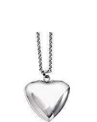 Steel By Design Stainless Steel Polished Large Heart Pendant With 24 Chain