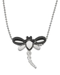 Steel City Stainless Steel Crystal Dragonfly Pendant