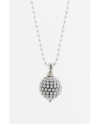 Lagos Sterling Silver Ball Long Pendant Necklace