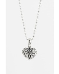 Lagos Sterling Silver Heart Long Strand Pendant Necklace