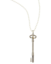 Lagos Sterling Silver Key Pendant Necklace 34l
