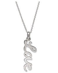 Studio Silver Sterling Silver Necklace Love Pendant