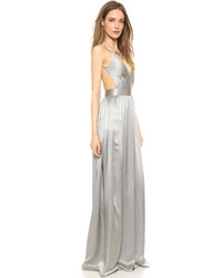 Silver Pleated Dress
