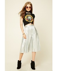 Forever 21 Faux Leather Midi Skirt
