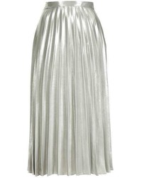 Petite Metallic Pleat Skirt