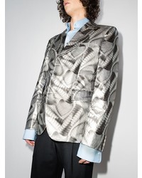 Comme Des Garcons Homme Plus Comme Des Garons Homme Plus Abstract Printed Blazer Jacket